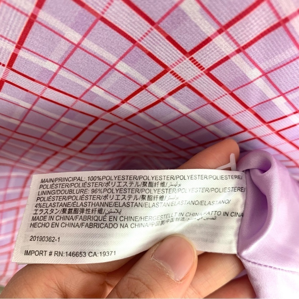 Finders Keepers Nostalgia Dress Lilac Check Cowl Neck Slip Dress - Picture 12 of 16